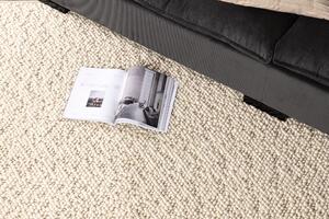 Obdélníkový koberec Jajru, bílý, 230x160