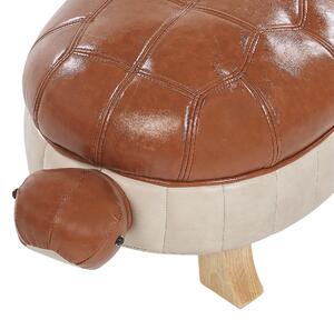 Hnědá stolička želva TURTLE