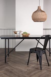 Jídelní stůl Astrid, černý, 75x200x90