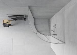 Mexen RIO - Čtvrtkruhový sprchový kout 70x70 cm, matná, 863-070-070-01-30