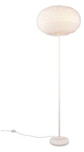 Krémová stojací lampa (výška 154 cm) Furry – Trio