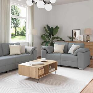Pohovka 2 ks Světle šedá textil 3324740