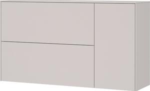 Krémový závěsný botník 137x78x41 cm – Germania