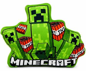 Tvarovaný 3D polštář Minecraft - Creepers & TNT