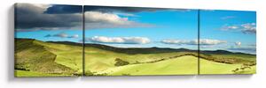 Obraz - Zelená krajina s pahorky (170x50 cm)