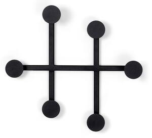 Černý kovový nástěnný věšák Bottoni – Spinder Design