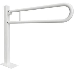Bemeta Design HELP: Sklopný úchyt ve tvaru U ukotvený do země 850 mm, bílý, s krytkou - 301107324