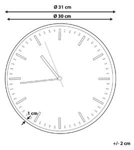 Nástěnné hodiny ø 31 cm šedé GORDOLA