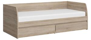 KONDELA Postel 2S, 90x200, dub sonoma, NORTY TYP 28