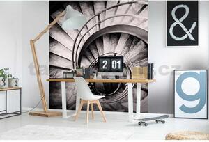 Vliesové fototapety, rozměr 225 cm x 250 cm, spirálové schodiště, DIMEX MS-3-0271