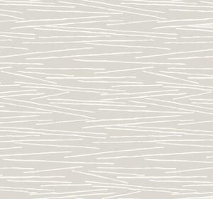 Metalická béžová vliesová tapeta na zeď, bílé linie, EV3930, Candice Olson Casual Elegance, York