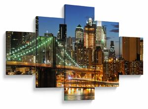 Obraz - Most s New Yorkem (125x70 cm)