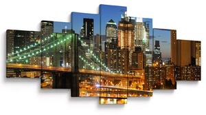 Obraz - Most s New Yorkem (210x100 cm)