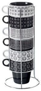 Keramický hrnek se stojanem Ethnik 260 ml sada 6ks