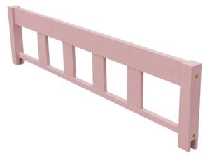 Bezpečnostní zábrana PLOT - Pastelově růžová, Zvolte variantu: 127 cm (pro postele o délce 180-200 cm)