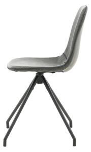 Jídelní židle Polar, 2ks, černá, S44xD54xV88