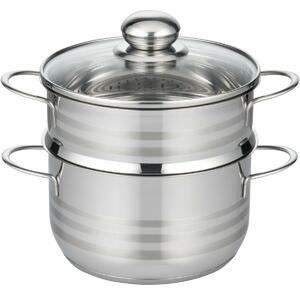 Elo 22724 Basic Napařovací hrnec nerezový Brillant 24 cm, 2,9/5,6 l, 24 cm
