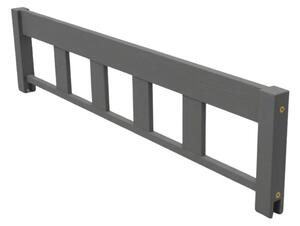 Bezpečnostní zábrana PLOT - Tmavě šedá, Zvolte variantu: 127 cm (pro postele o délce 180-200 cm)