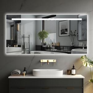 IREDA Koupelnové LED zrcadlo s osvětlením, 90 x 70 cm