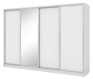 Skříň s posuvnými dveřmi 3000x2200x600 3LTD 1 zrcadlo nymphaea alba, profil stříbrný