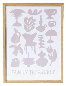Plakát Family Treasures Beige / Cream 30 x 40 cm
