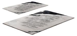 Šedobéžové koupelnové předložky v sadě 2 ks 60x100 cm CT – Foutastic