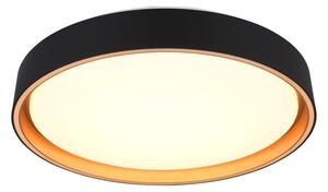 Černé LED stropní svítidlo ø 40 cm Felis – Trio
