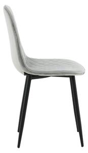 Jídelní židle Polar, 2ks, šedá, S44xD52xV86