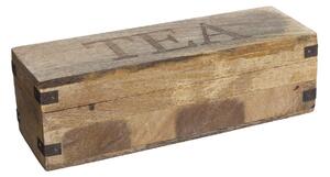 Dřevěný organizér na čaj Mango Wood, 32x10x9, 5 cm