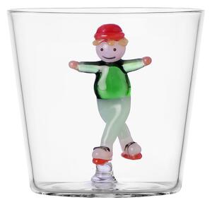 Ichendorf Milano designové sklenice na vodu Snow Games Tumbler Kid And Ice Skating