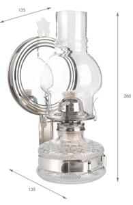 Brilagi - Petrolejová lampa se zrcadlem MERLIN lesklý chrom
