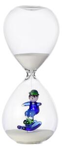 Ichendorf Milano designové stolní hodiny Snow Games Kid And Skiing Hourglass