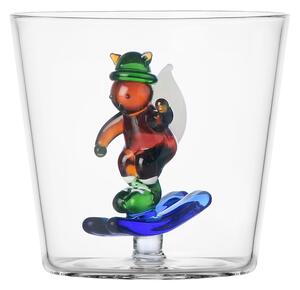 Ichendorf Milano designové sklenice na vodu Snow Games Tumbler Squirrel And Skiing