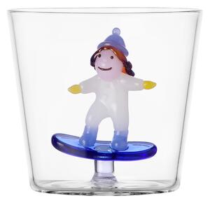 Ichendorf Milano designové sklenice na vodu Snow Games Tumbler Kid And Snowboarding