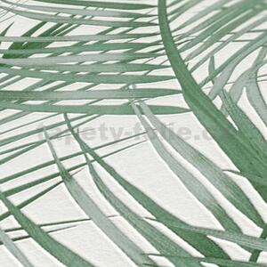 Vliesové tapety na zeď Attractive2 39038-1, rozměr 10,05 m x 0,53 m, palmové listy zelené, A.S. Création