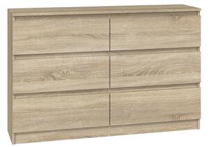 Komoda MALWA M6 120cm DUB SONOMA matná
