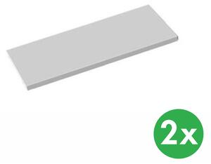 Přídavné police ke kovovým skříním, 920x400 mm, šedé, 2 ks