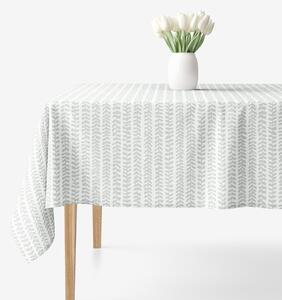 Goldea hranatý ubrus 100% bavlněné plátno - skandinávské lístky 80 x 80 cm
