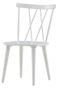 Jídelní židle Mariette, 2ks, bílá, S53,5xD50xV86