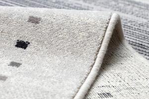 Makro Abra Kusový koberec vlněný ANGEL 6553 / 52022 Pruhy béžový šedý Rozměr: 80x150 cm