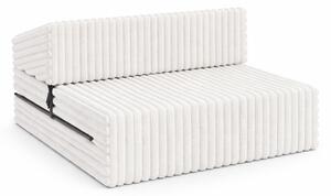 Rozkládací pohovka SUZI BÍLÁ SZTRUKS 70x200 výška 9 cm