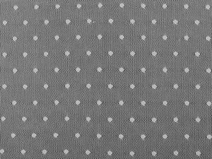 Tyl elastický PAD s puntíky METRÁŽ - 5 šedá