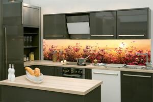Samolepící tapety za kuchyňskou linku, rozměr 180 cm x 60 cm, květinové pole, DIMEX KI-180-130
