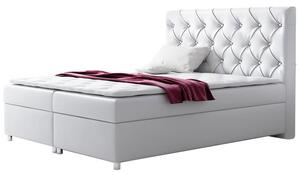 Kontinentální postel Balicci, Rozměr postele: 140x200, Barva:: ekokůže Soft 017 (bílá) Mirjan24 5902928404616