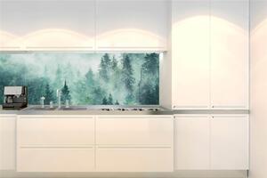 Samolepící tapety za kuchyňskou linku, rozměr 180 cm x 60 cm, stromy v mlze, DIMEX KI-180-140