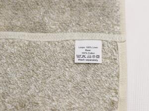 Snový svět Lněný ručník měkký světlý melír Rozměr: 45 x 90 cm