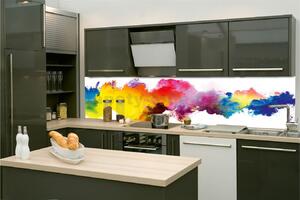 Samolepící tapety za kuchyňskou linku, rozměr 180 cm x 60 cm, barevný abstrakt, DIMEX KI-180-159