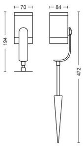 17428/30/P7 Hue WACA Lily venkovní spotové LED svítidlo 8W 650lm 2200-6500K IP65 RGB černá +adaptér