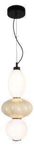 LED Lustr na lanku ASCOLI LED/18W/230V pr. 20 cm béžová