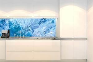 Samolepící tapety za kuchyňskou linku, rozměr 180 cm x 60 cm, modrý mramor, DIMEX KI-180-158